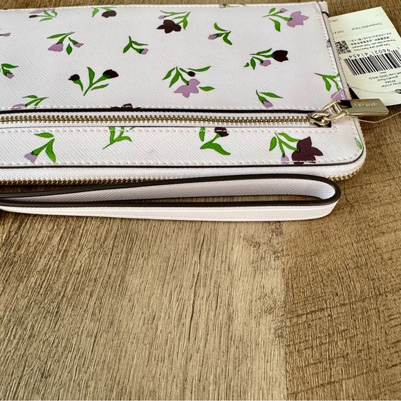 Kate Spade Staci Grateful Floral Ditsy Medium L-Zip Wristlet NWT - Picture 9 of 11